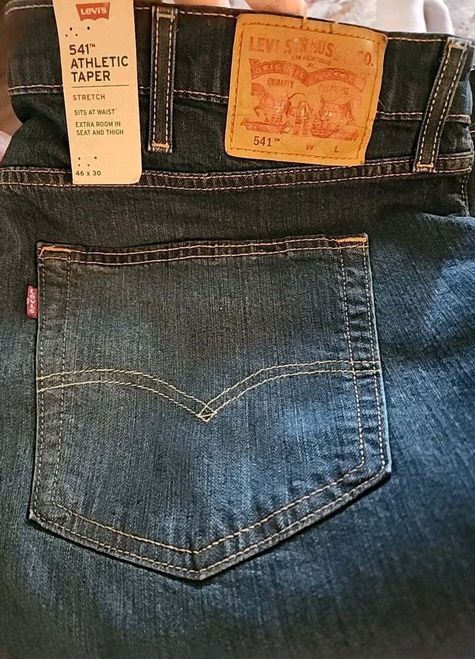 Levi's 541 Athletic Taper Jeans Stretch Big & Tall 46X30 New NWT L100 Comfort